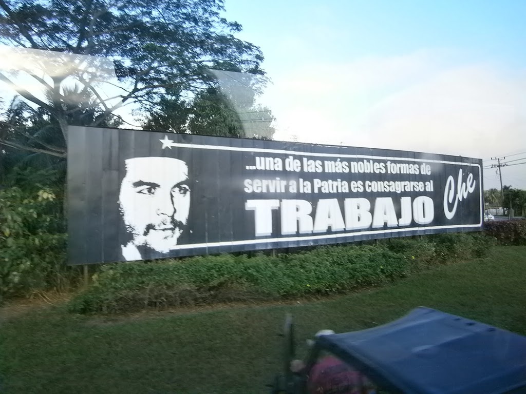 Bus ride through the countryside to the colonial city of Trinidad in Central region of Cuba.