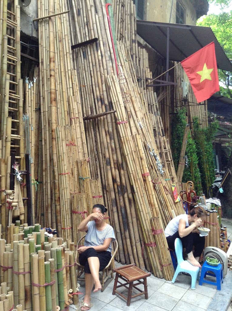 First visit to a bamboo factory in Viet Nam.