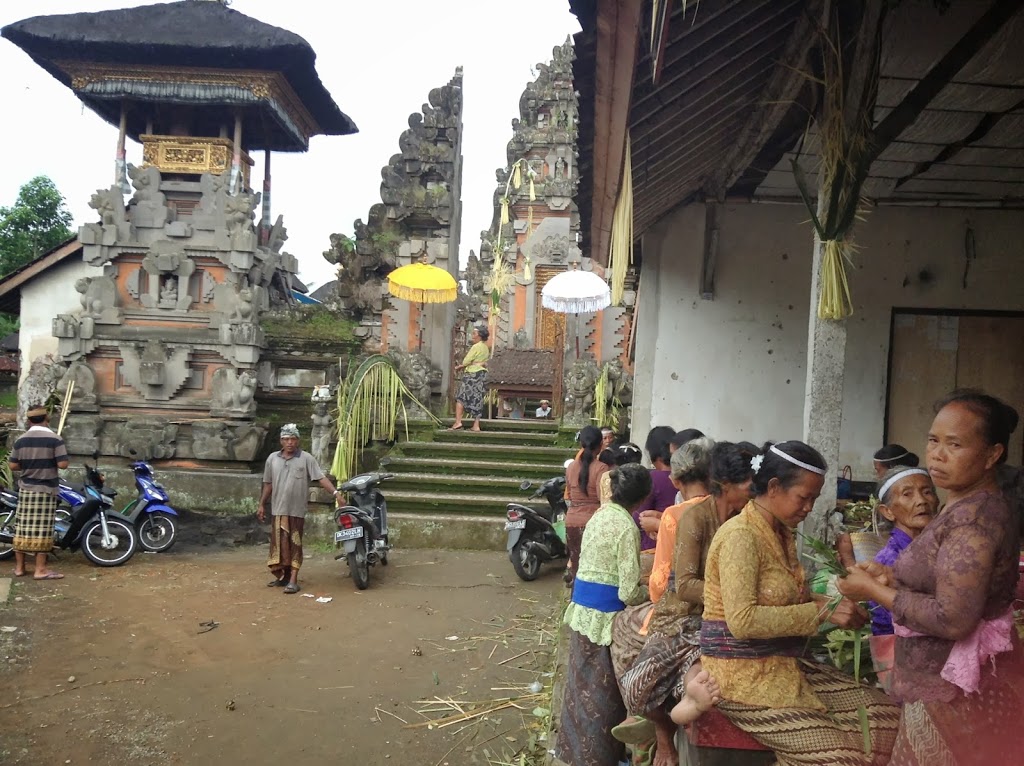 Bali, Indonesia ~ Preparing offerings for the ceremony: a woman’s domain